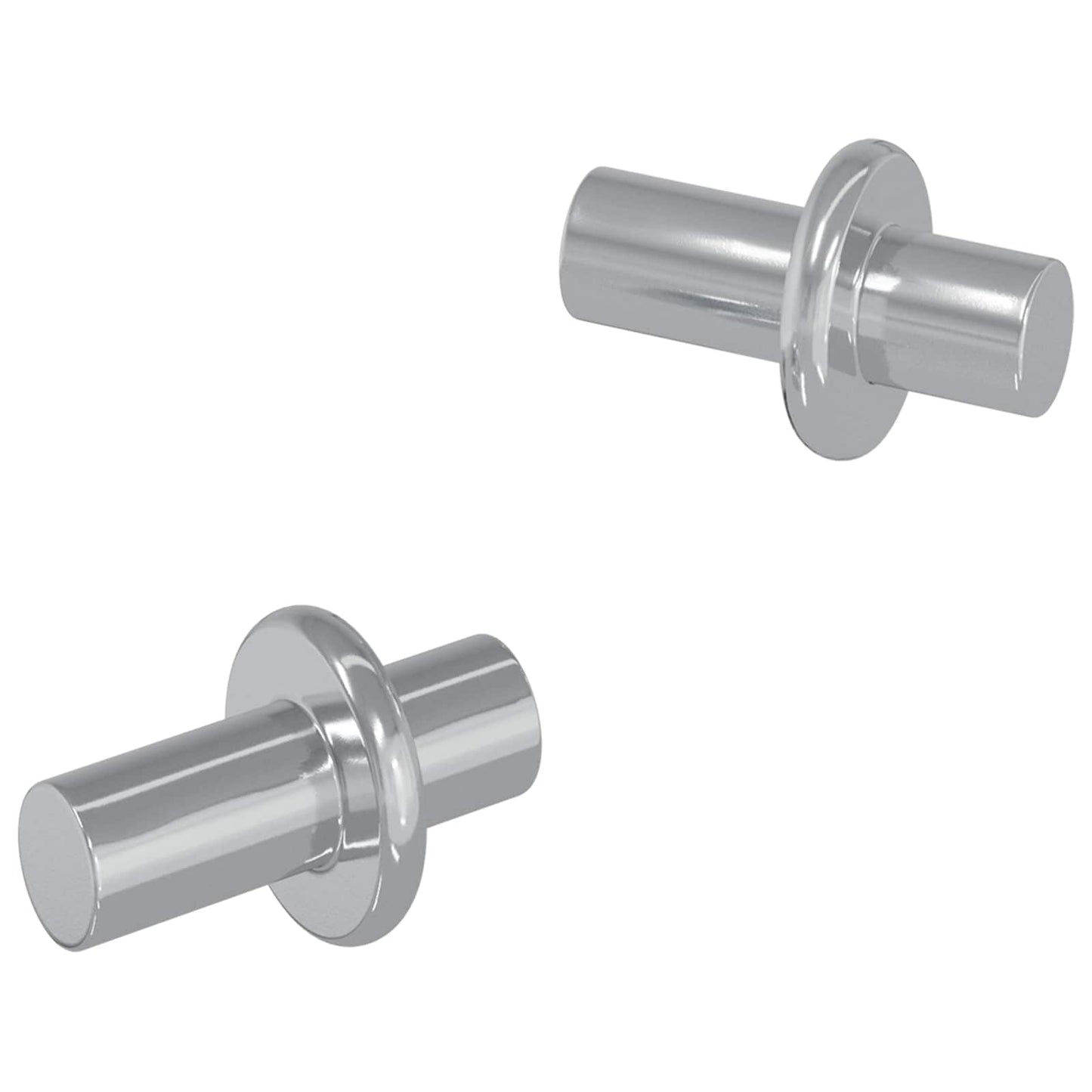 Vidaxl plankhaak 2 pcs zilver 8,6 x 8,6 x 14,6 mm staal