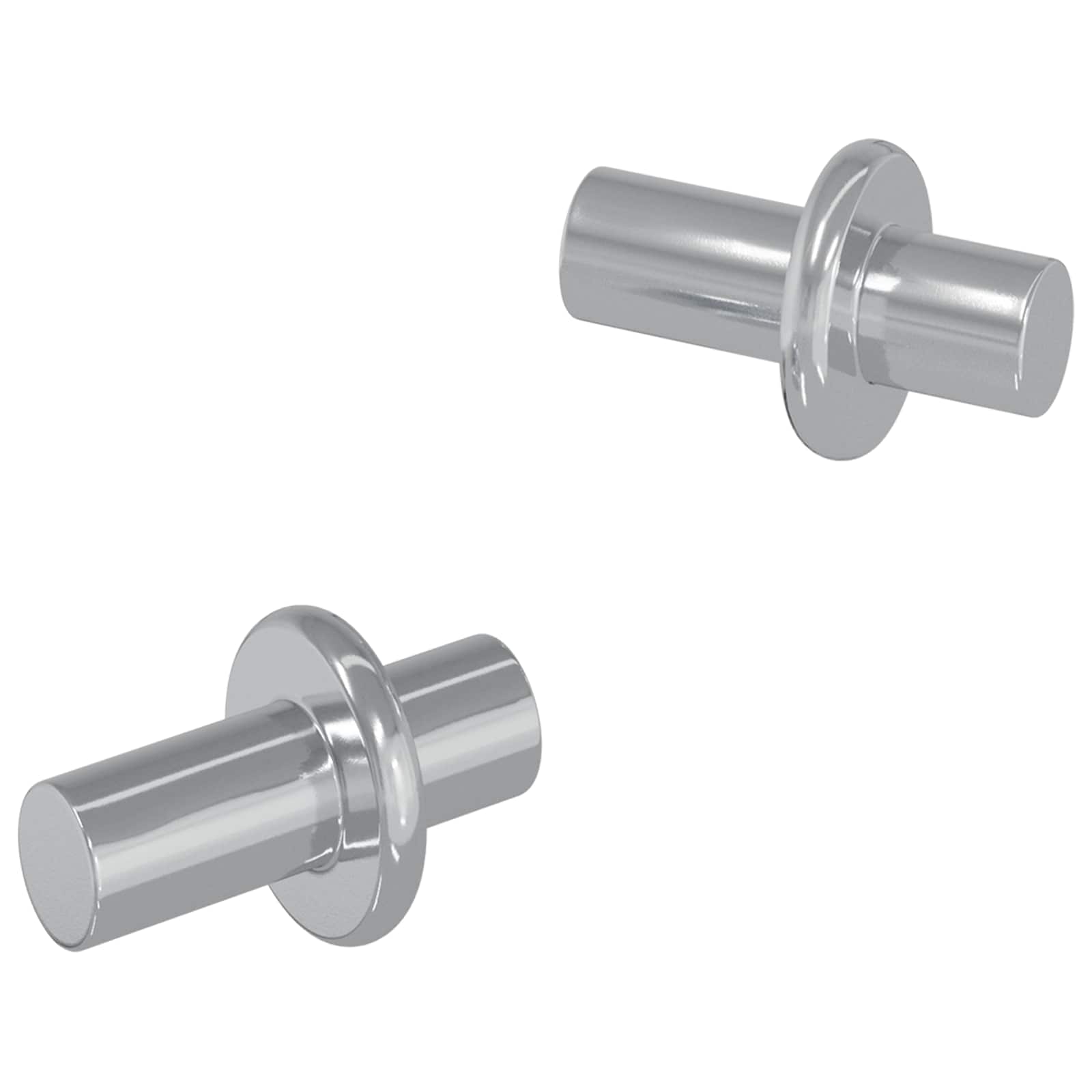 Gancio per mensola Vidaxxl 2 pezzi argento 8,6 x 8,6 x 14,6 mm acciaio