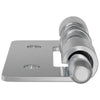 Pestillo vidaxl 12 piezas plata 46 x 17 x 1,2 mm acero