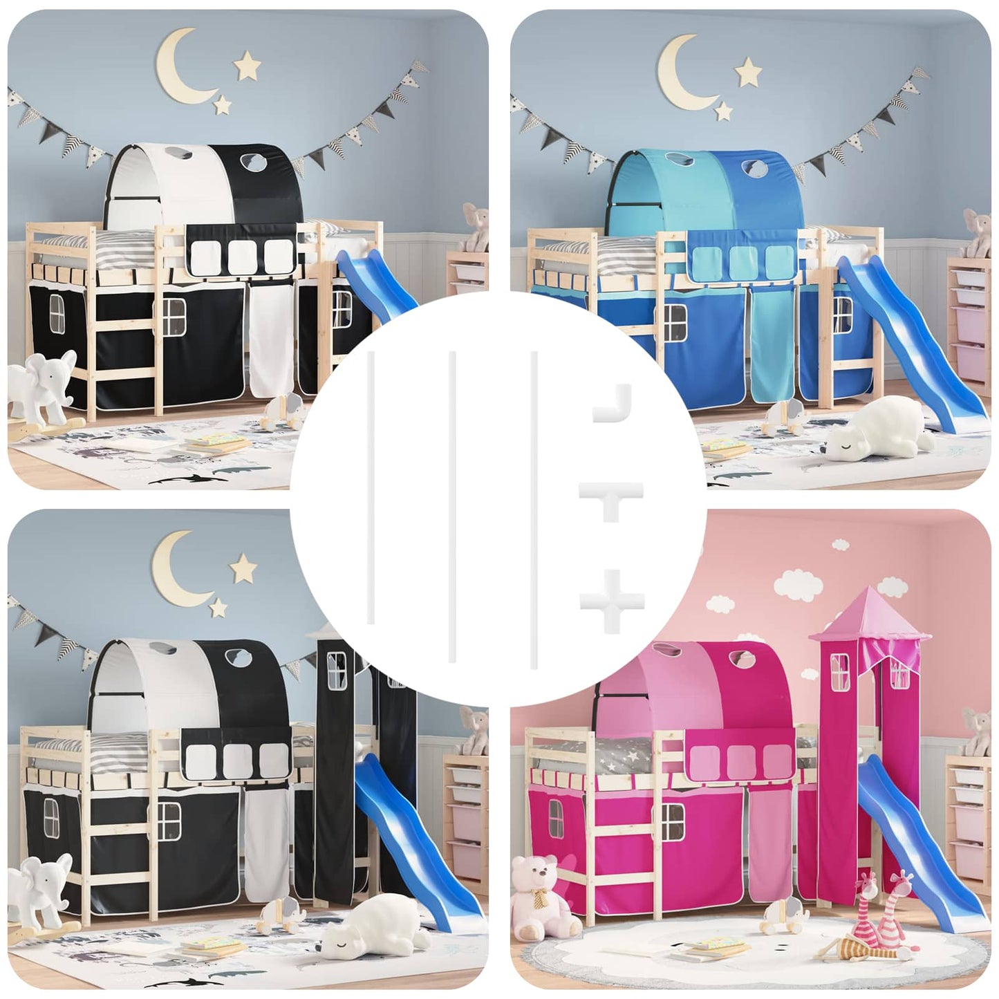 Vidaxl pvc pijp 29 pcs wit pp en pe