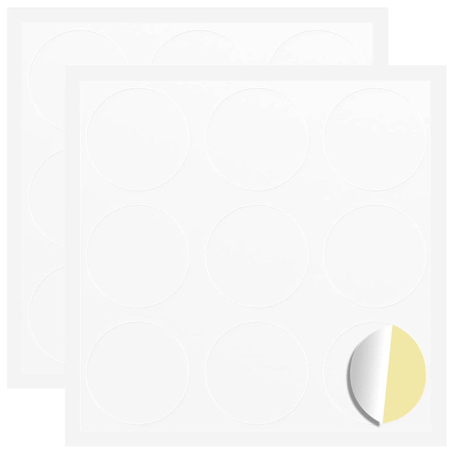 Vidaxl sticker 2 pcs wit ø 20 x 0,5 mm papier