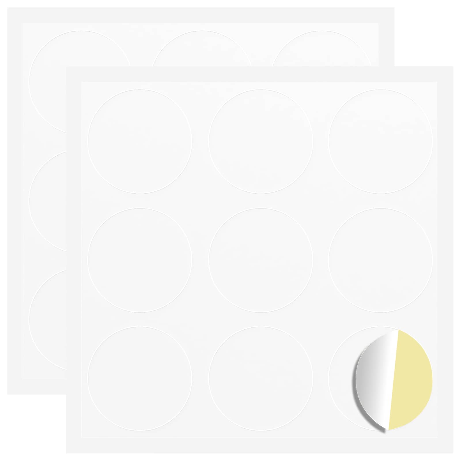 Adhesivo VidaXL 2 uds papel blanco ø 20 x 0,5 mm
