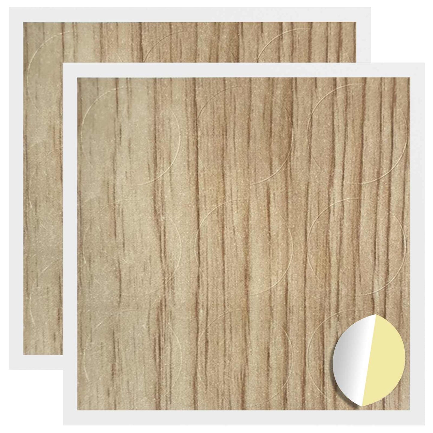 Vidaxl zelfklevende schroefhoes 2 pcs artisan eiken ø 20 x 0,5 mm