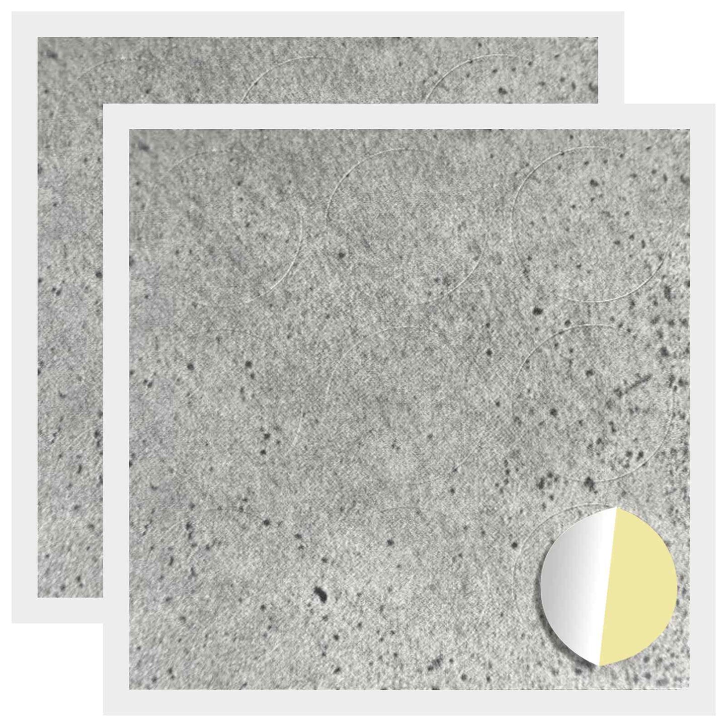 Coprivite autoadesivo Vidaxx 2 pezzi grigio cemento ø 20 x 0,5 mm
