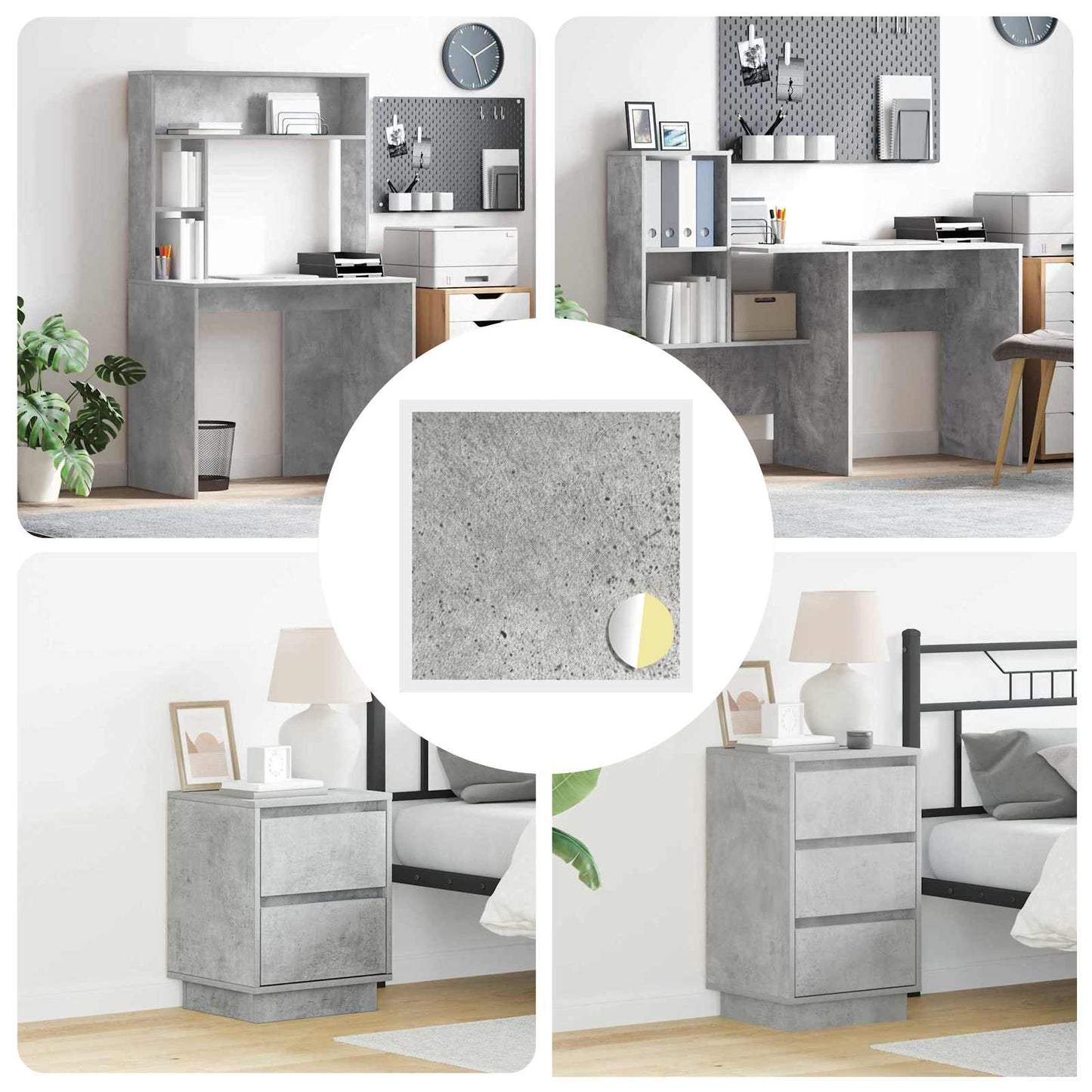Vidaxx coprivite autoadesivo 12 pz grigio cemento ø 20 x 0,5 mm