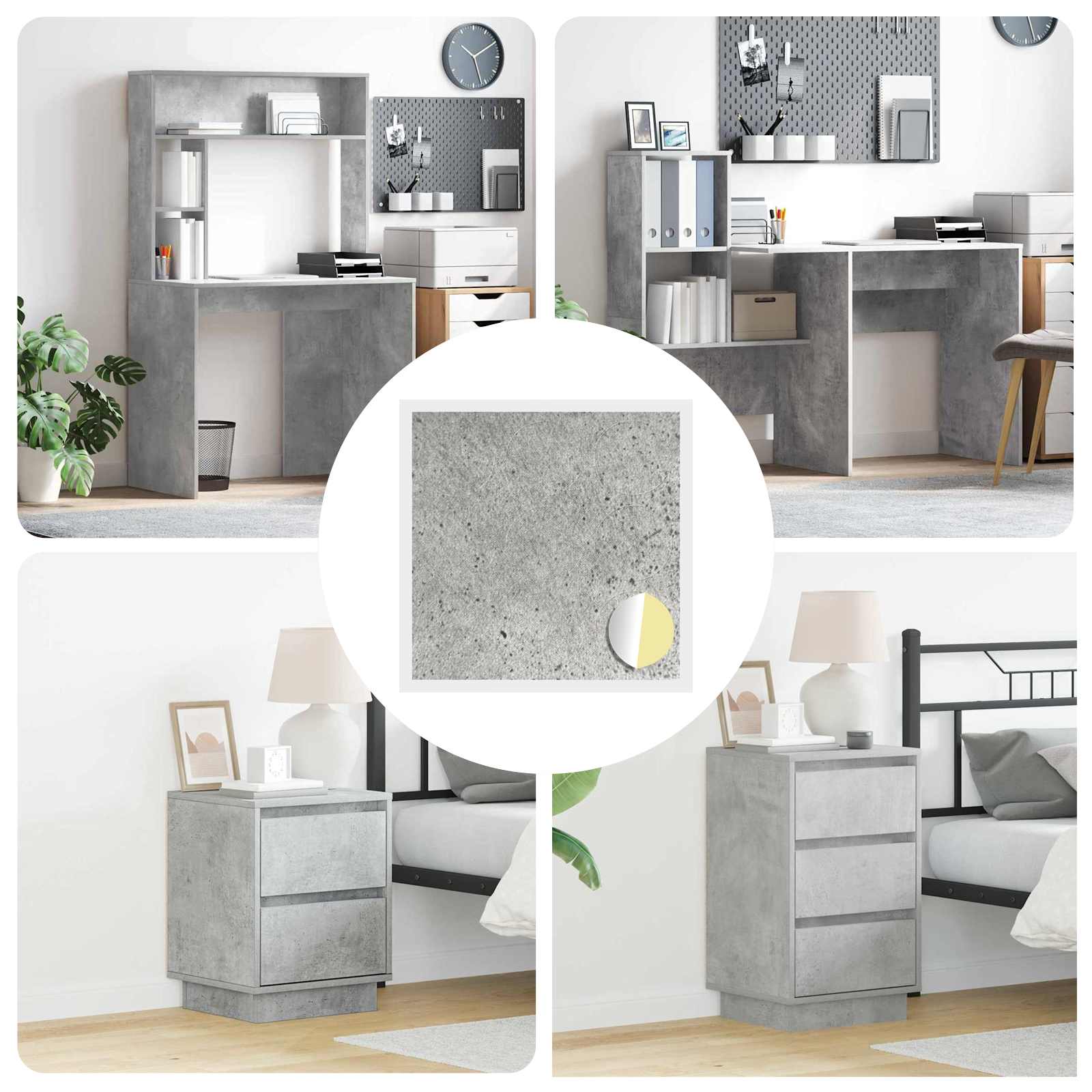 Vidaxx coprivite autoadesivo 12 pz grigio cemento ø 20 x 0,5 mm
