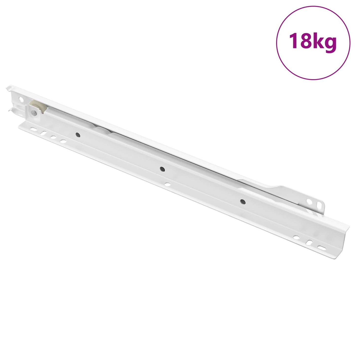 Vidaxl ladegeleider 73 pcs wit staal