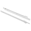 Vidaxl ladegeleider 2 pcs wit 400 mm staal