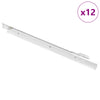 Vidaxl ladegeleider 12 pcs wit 400 mm staal