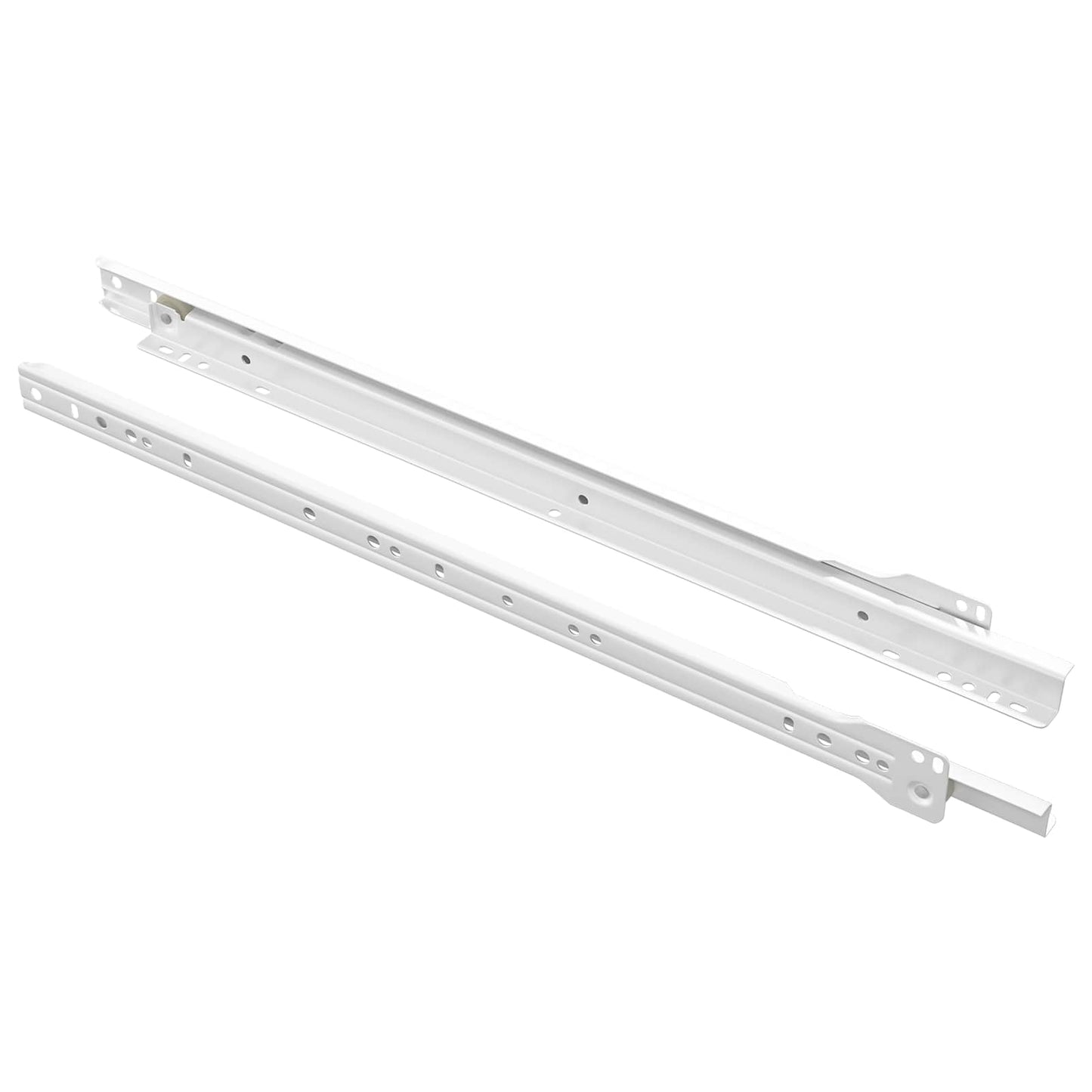 Vidaxl ladegeleider 2 pcs wit 450 mm staal