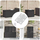 Vidaxl scharnier 720 pcs zilver 50 x 38 x 1,3 mm staal