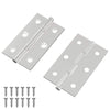 Vidaxl scharnier effen 2 pcs zilver 58 x 35 x 1 mm staal