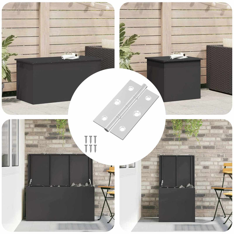 Vidaxl scharnier effen 899 pcs zilver 58 x 35 x 1 mm staal