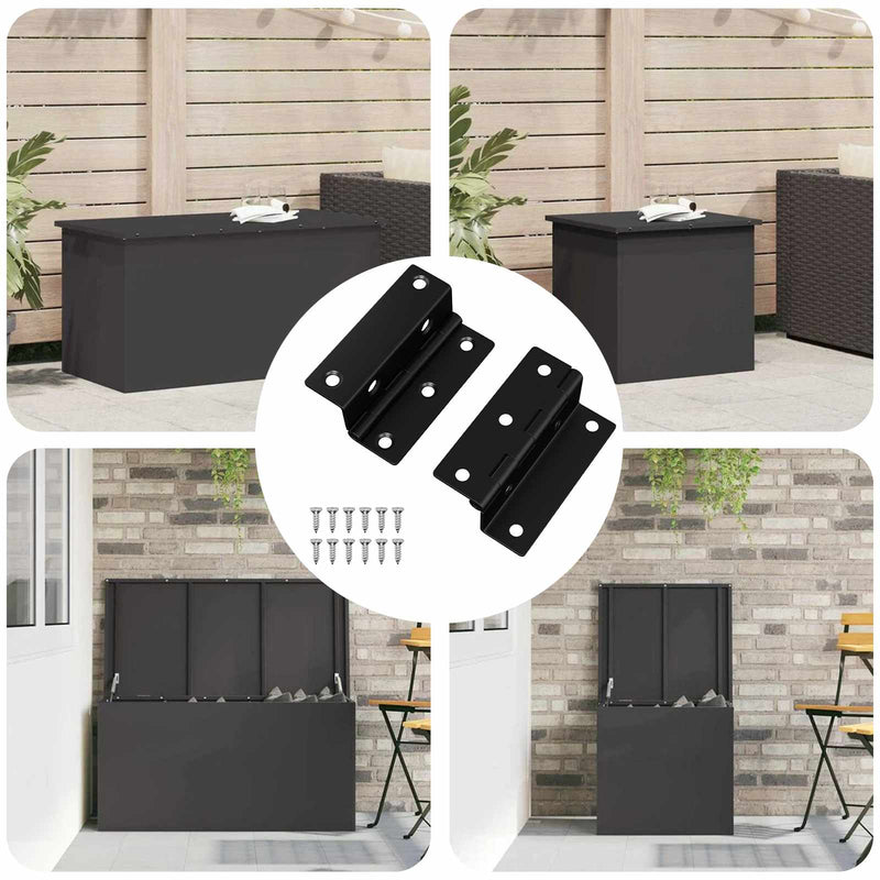 Cerniera Vidaxx 2 pz nera 38 x 17 x 60 mm ferro