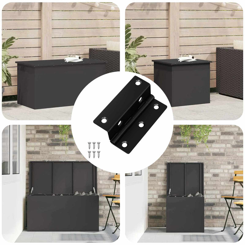 Cerniera Vidaxx 12 pz nera 38 x 17 x 60 mm ferro