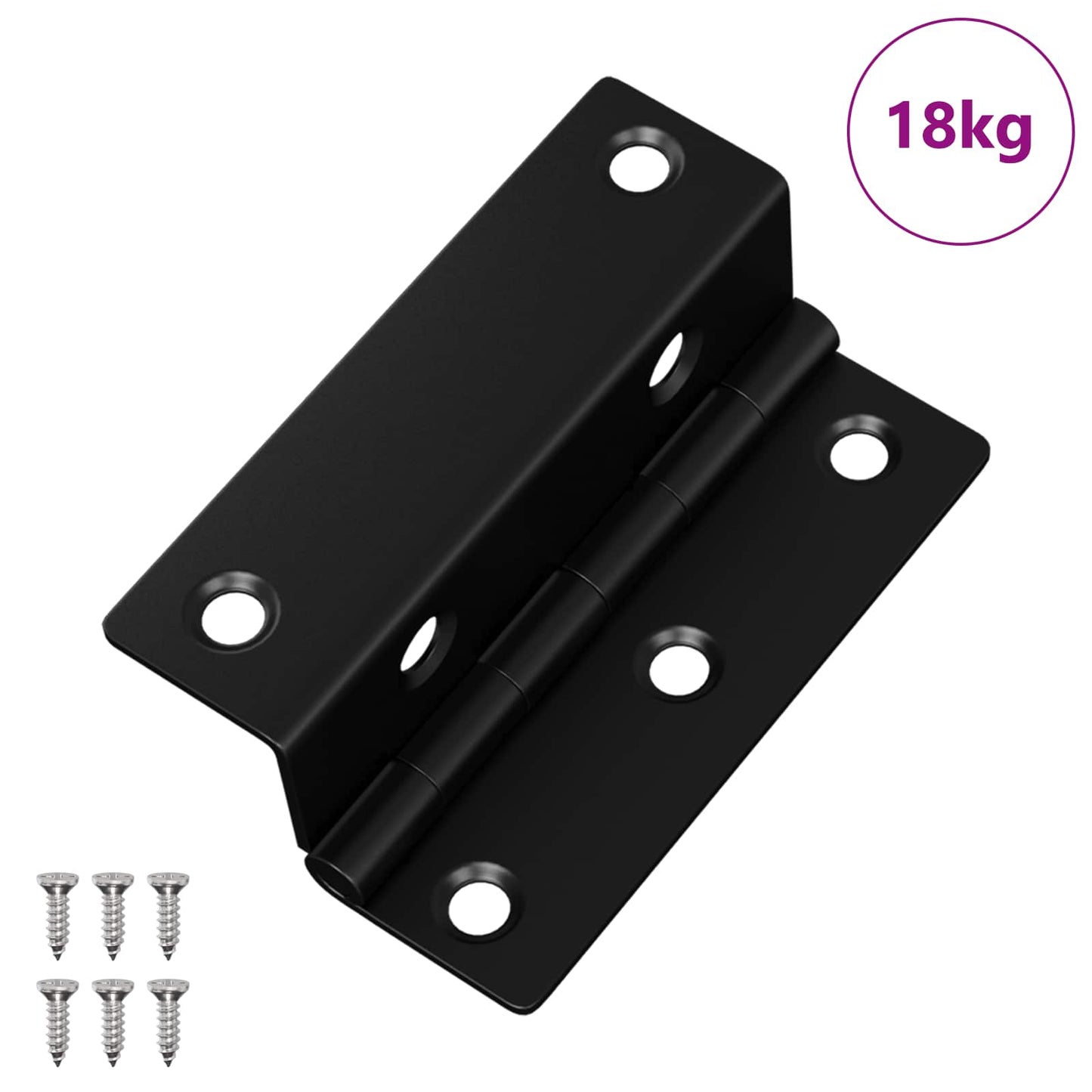 Cerniera Vidaxx 537 pz nera 38 x 17 x 60 mm ferro