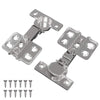 Vidaxl scharnier 2 pcs nikkel 85 x 52,5 x 9,5 mm ijzer