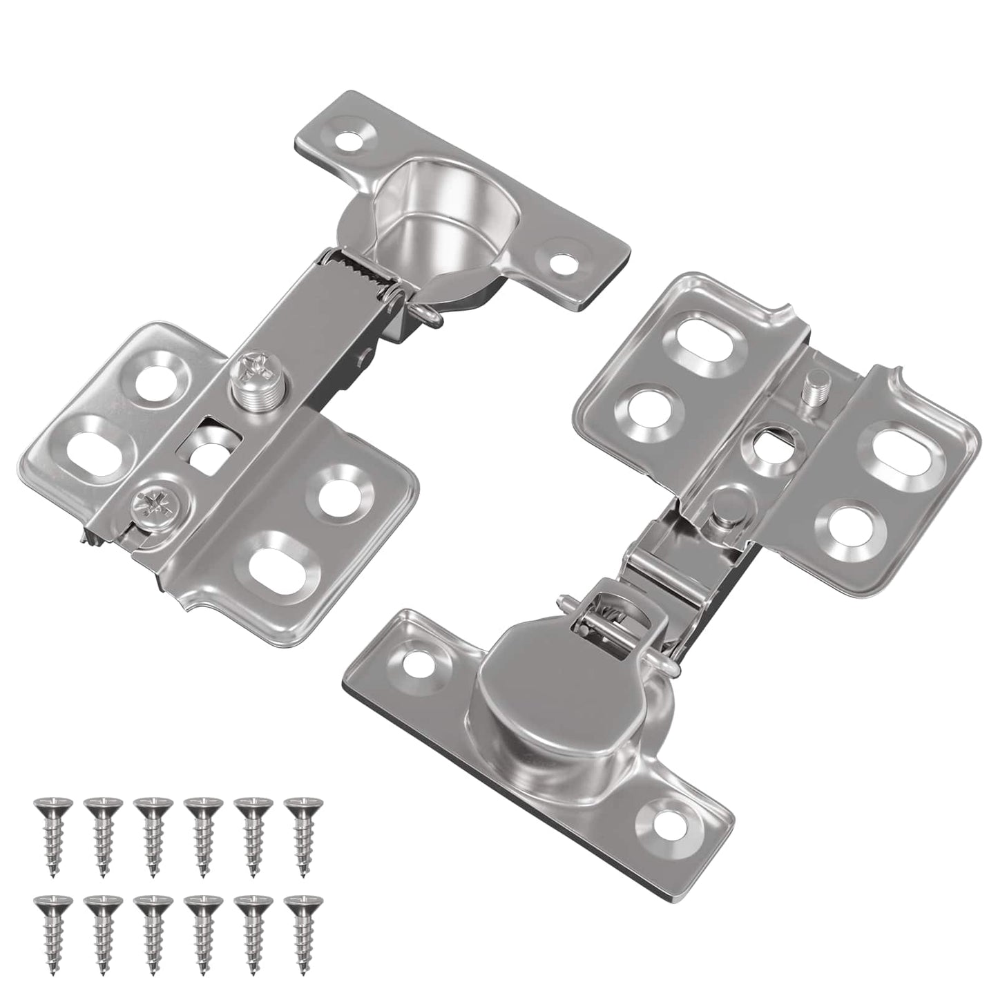 Vidaxl scharnier 2 pcs nikkel 85 x 52,5 x 9,5 mm ijzer