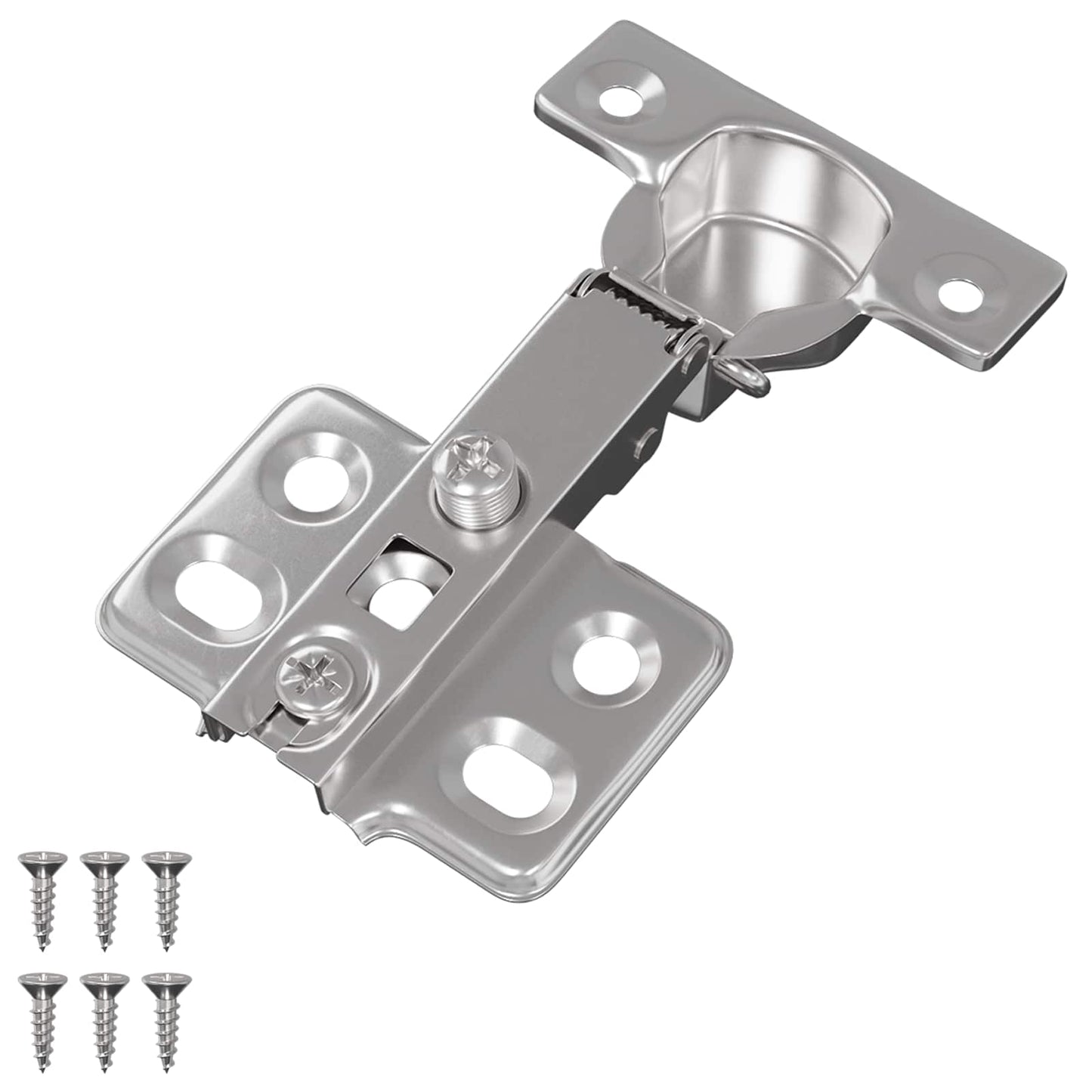 Vidaxl scharnier 12 pcs nikkel 85 x 52,5 x 9,5 mm ijzer