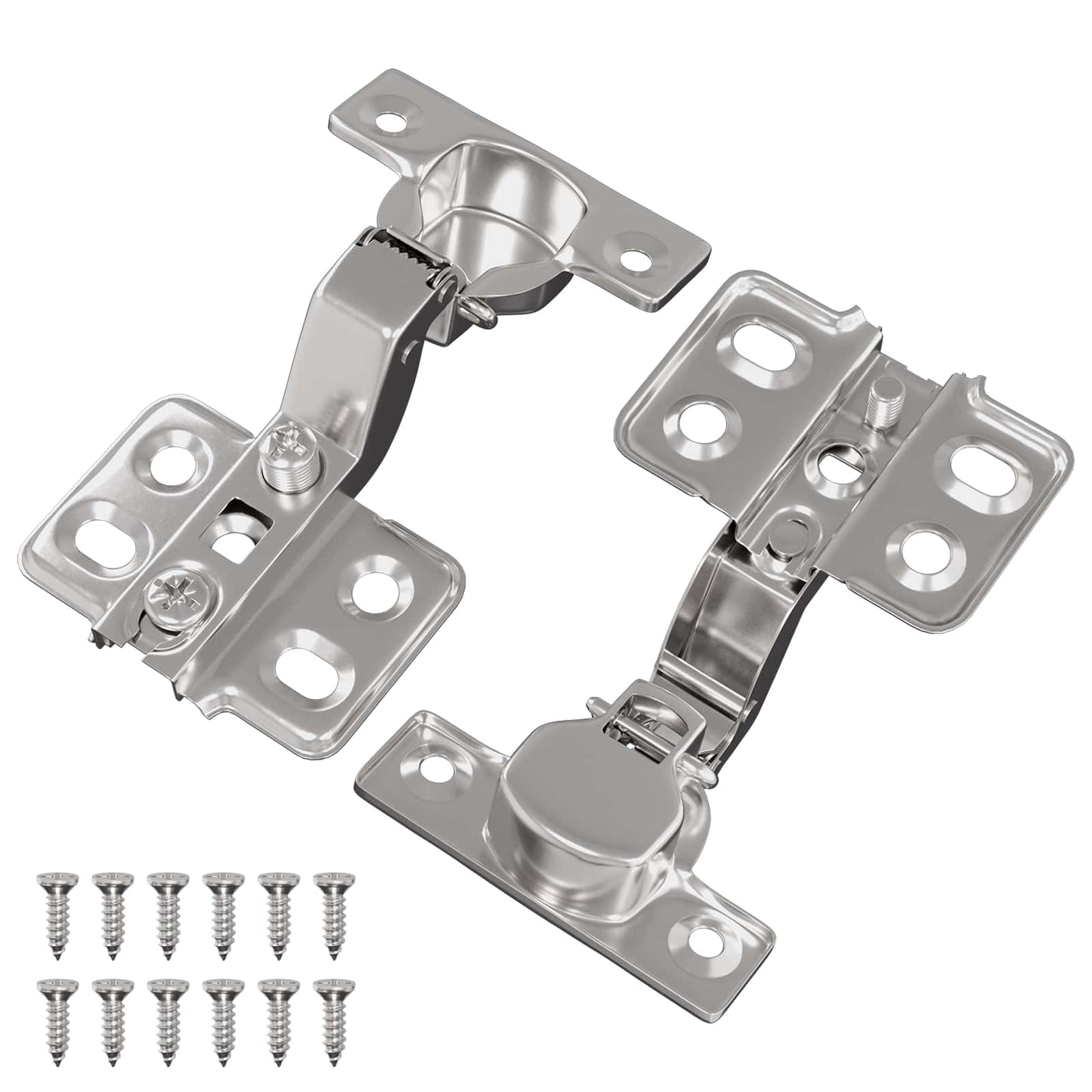 Vidaxl scharnier 2 pcs nikkel 85 x 52,5 x 9,5 mm ijzer