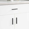 Maniglia VidaXL 2 pezzi nera 106 x 7,4 x 15,5 mm alluminio