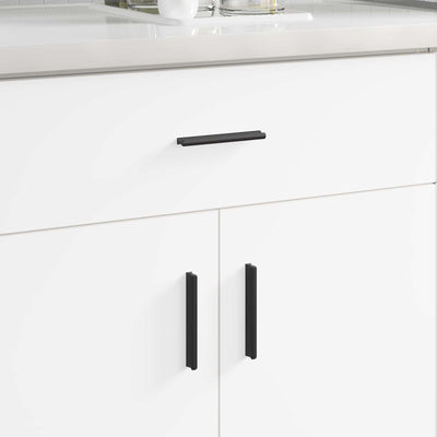 Vidaxl handvat 2 pcs zwart 106 x 7,4 x 15,5 mm aluminium