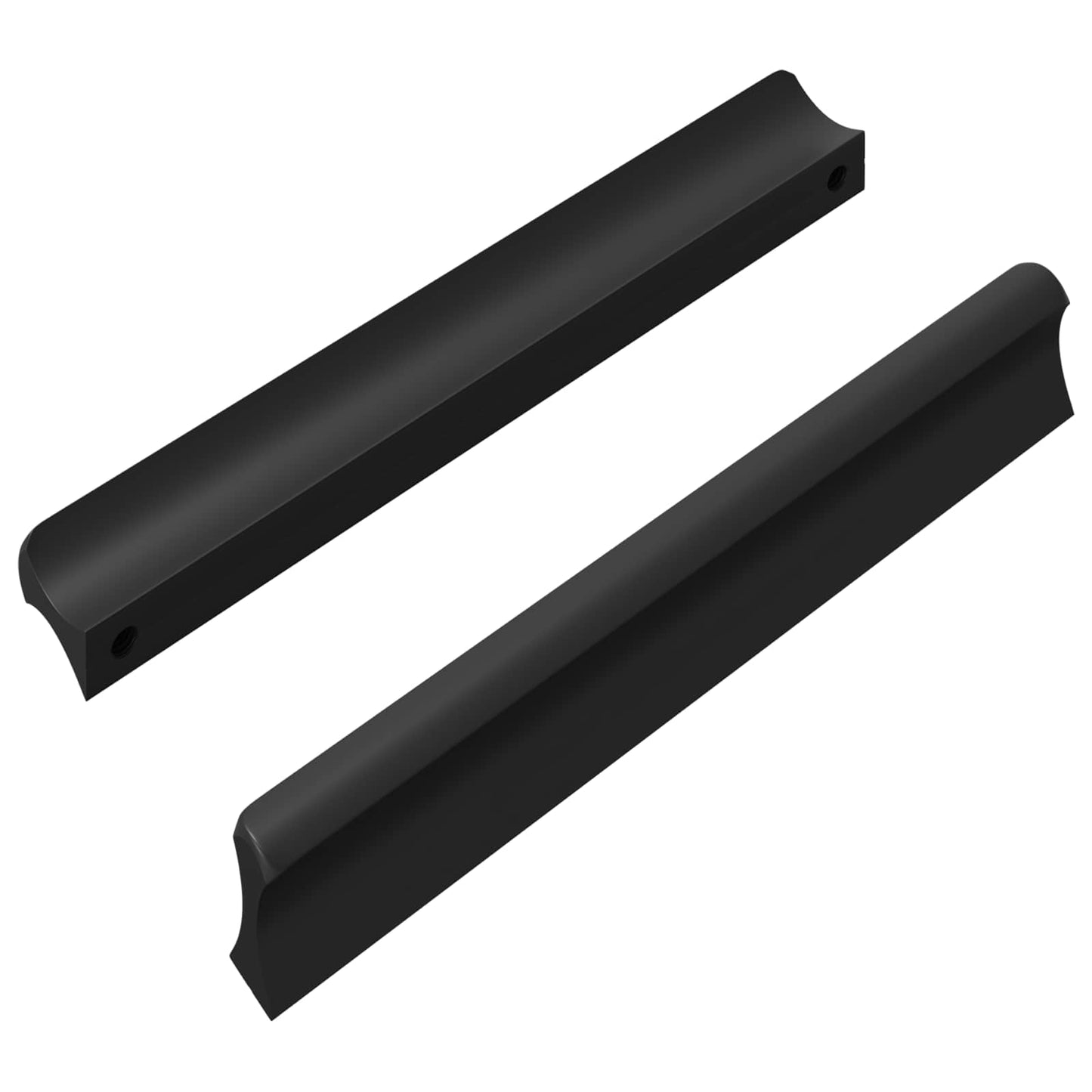 Maniglia VidaXL 2 pezzi nera 106 x 7,4 x 15,5 mm alluminio