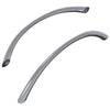 Vidaxl handvat 2 pcs zilver 107 x 3.6 x 23 mm roestvrij staal