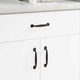 Maniglia per mobile Vidaxxl 250 pz nero 130 x 19,4 x 22,3 mm alluminio