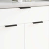 Vidaxl handvat 12 pcs zwart 120 x 39.6 x 17 mm aluminium
