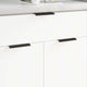 Mango VidaXL 725 uds negro 120 x 39,6 x 17 mm aluminio