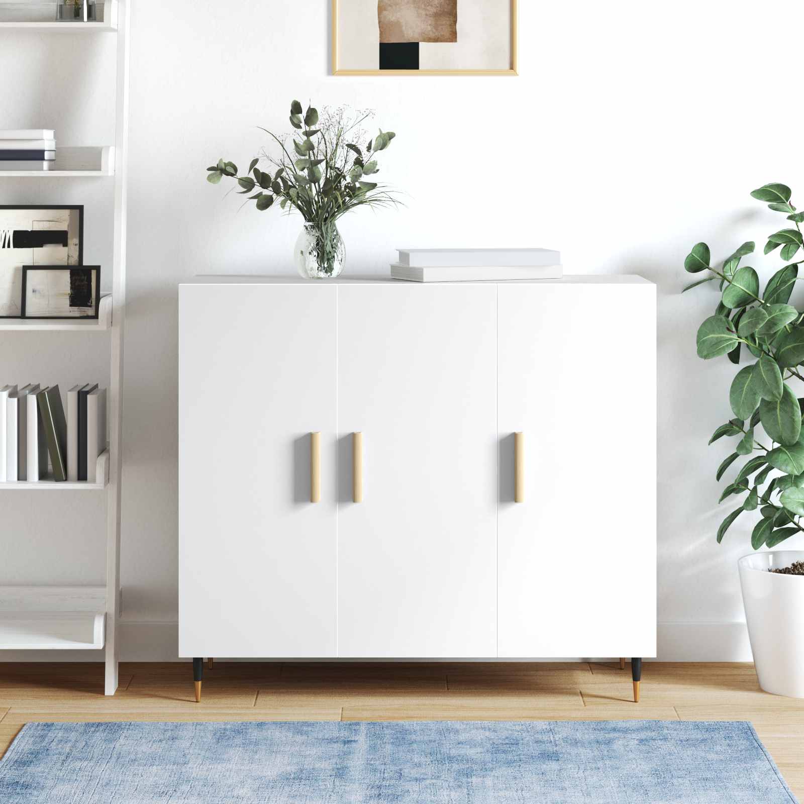 VidaXL manico rettangolare 2 pezzi colore legno naturale