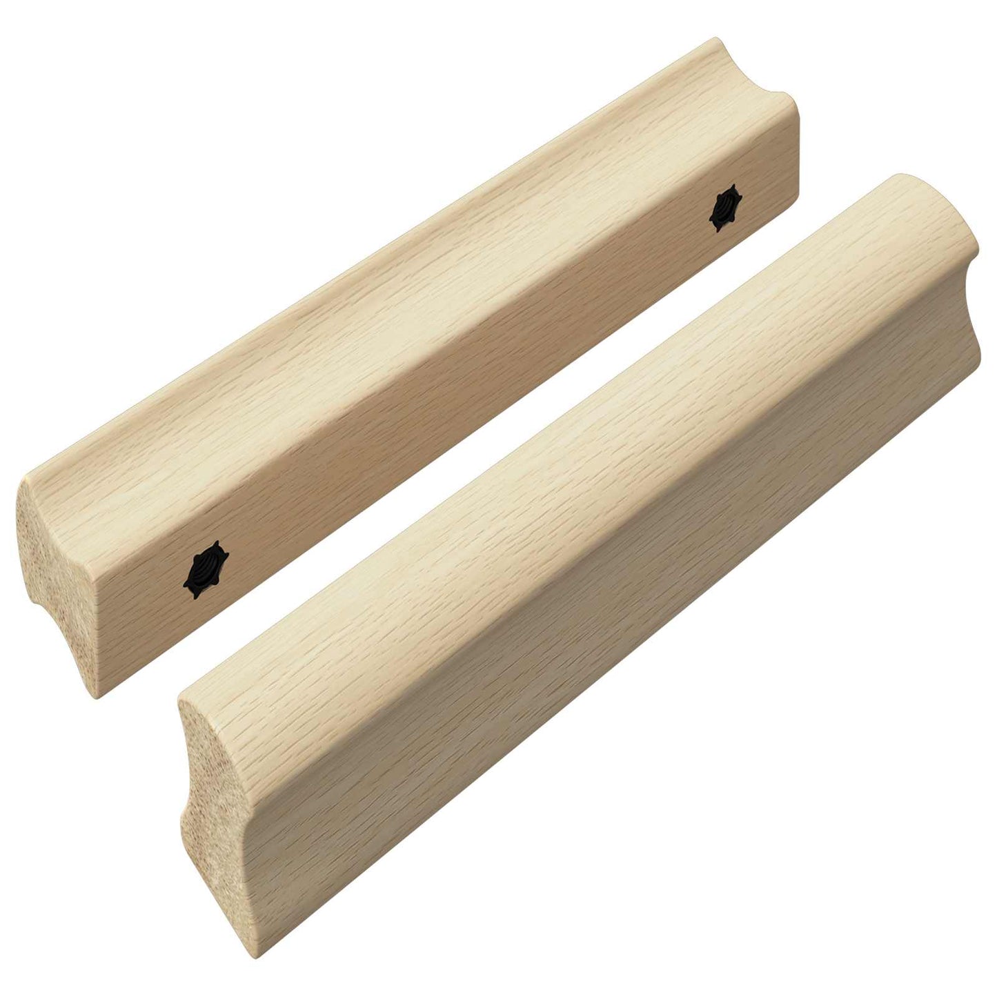 VidaXL tirador rectangular 2 uds color madera natural