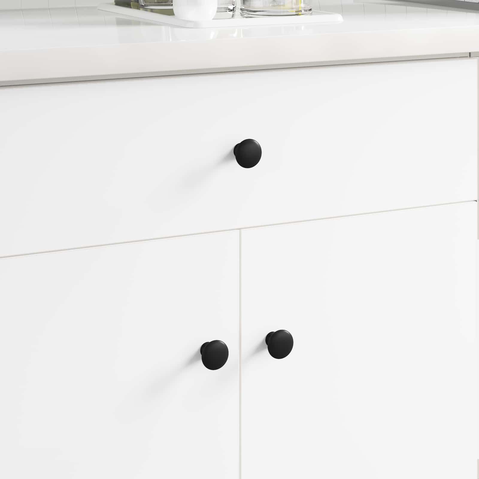 Maniglia VidaXL 1461 pz nera ø30 mm alluminio