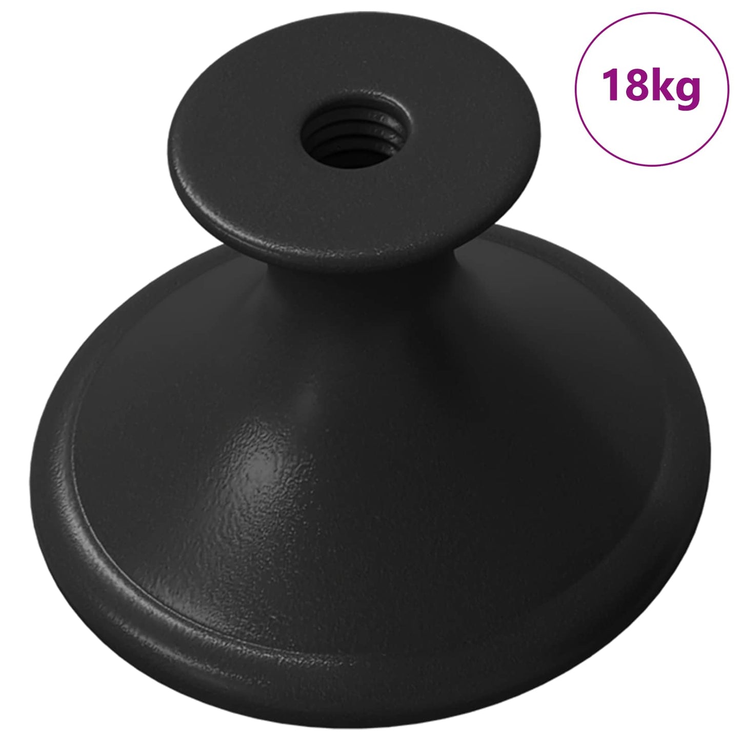 Maniglia VidaXL 1461 pz nera ø30 mm alluminio