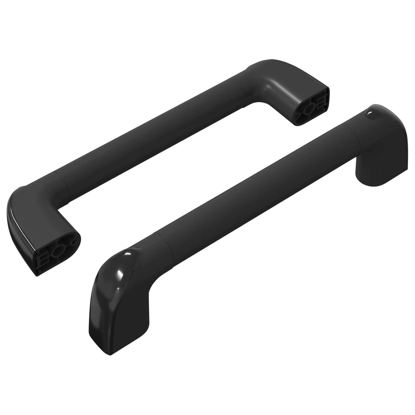 Maniglia Vidaxx liscia 2 pz nera 380 x 34 x 85 mm alluminio e pp