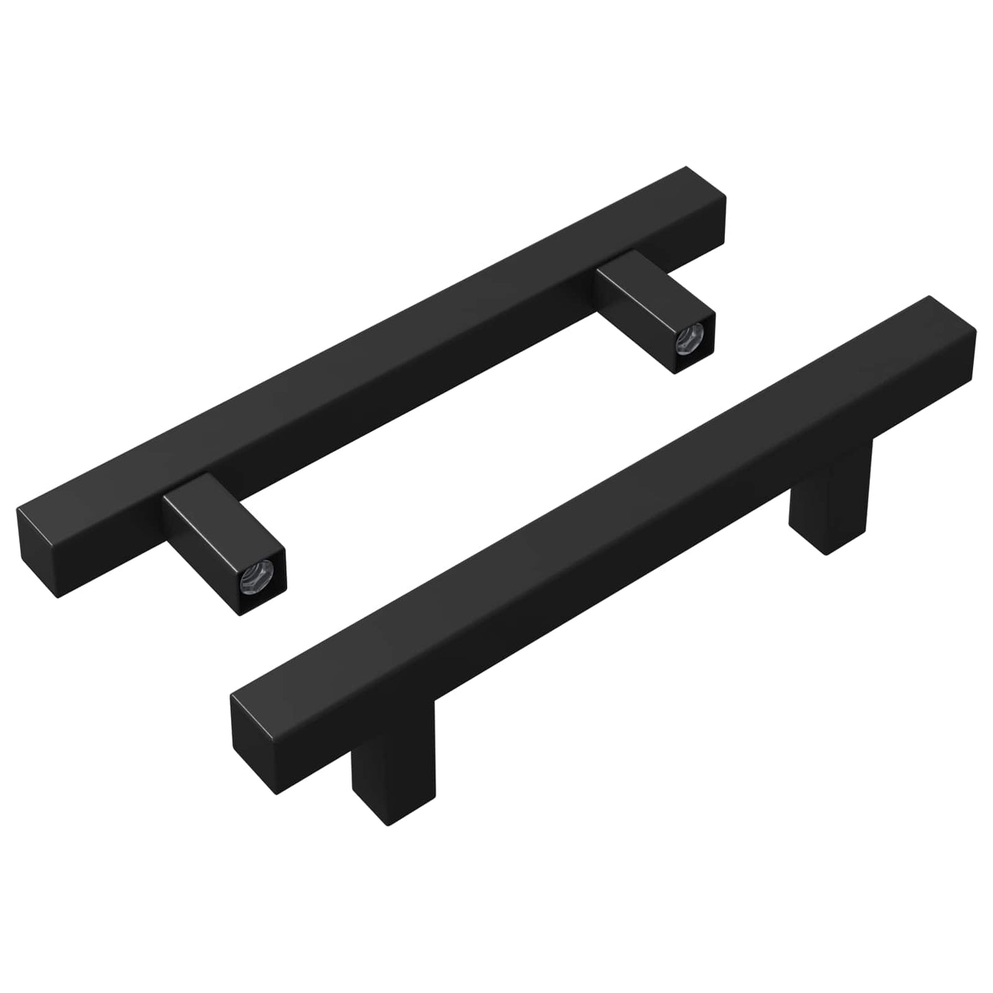 Vidaxl kasthandgreep 2 pcs zwart 150 x 12,3 x 35,2 mm roestvrij staal
