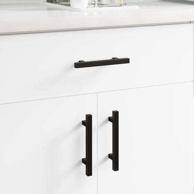 Tirador para armario Vidaxxl 420 piezas negro 150 x 12,3 x 35,2 mm