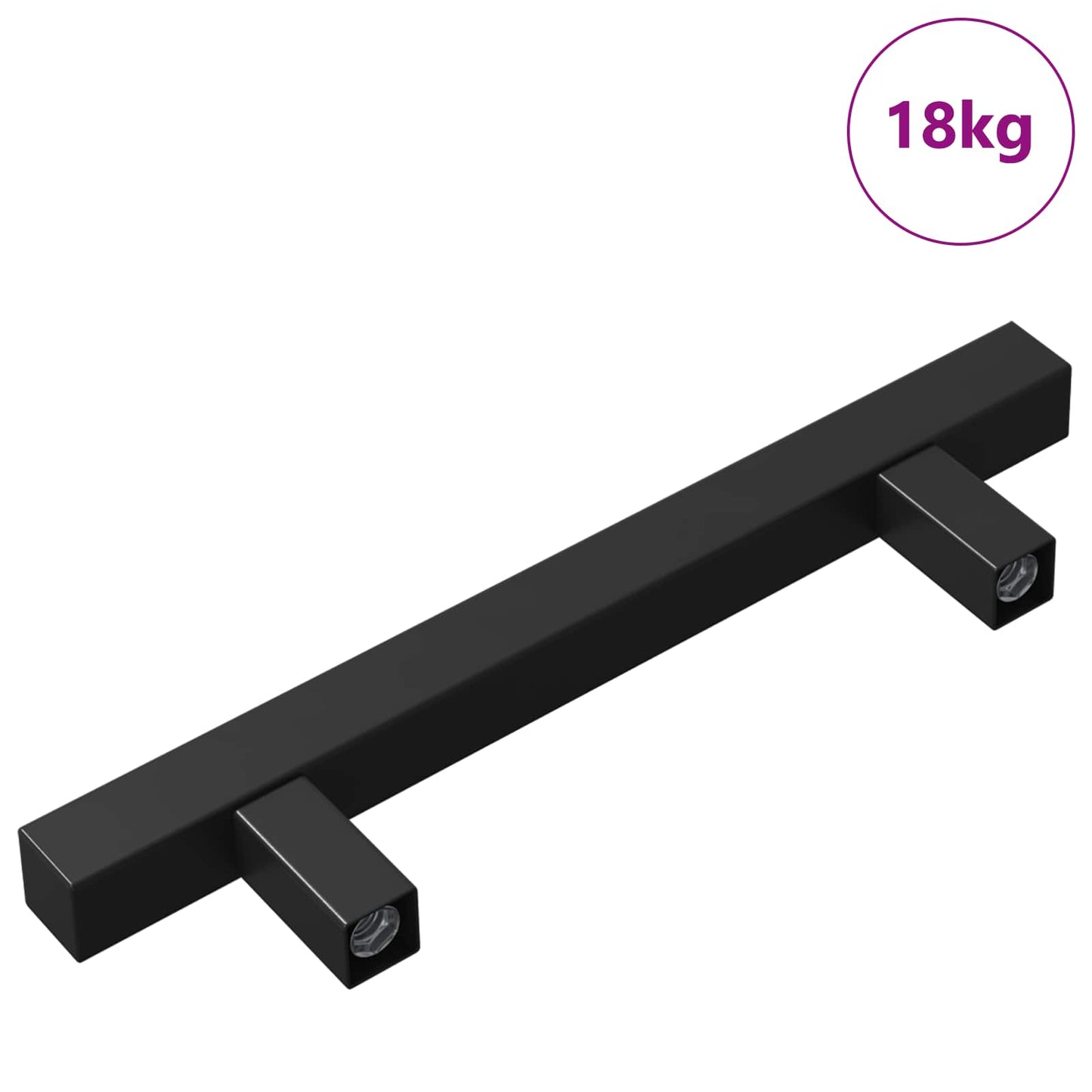Vidaxl kasthandgreep 420 pcs zwart 150 x 12,3 x 35,2 mm