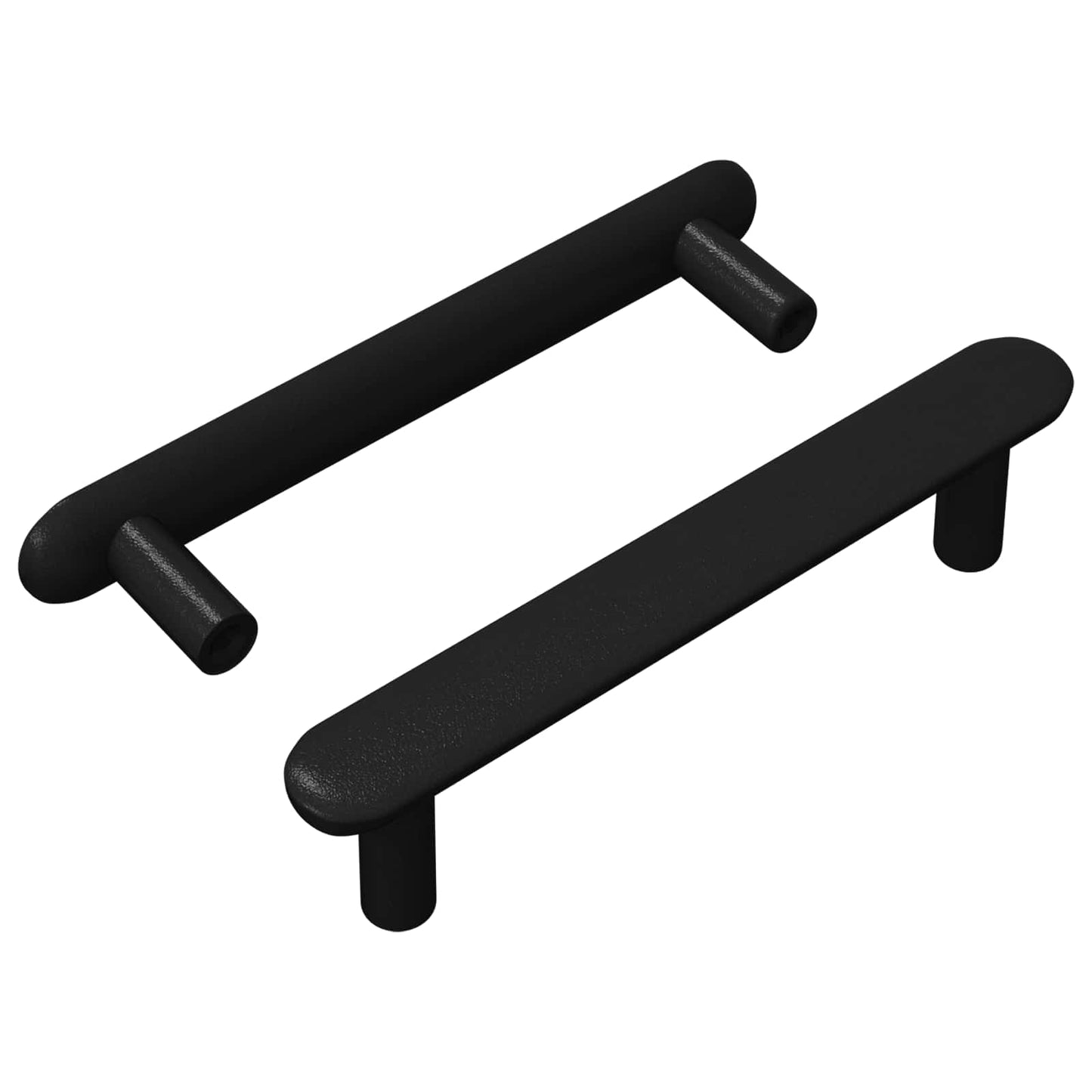 Maniglia per mobile Vidaxxl 2 pezzi nera 121 x 16,6 x 28,3 mm ferro