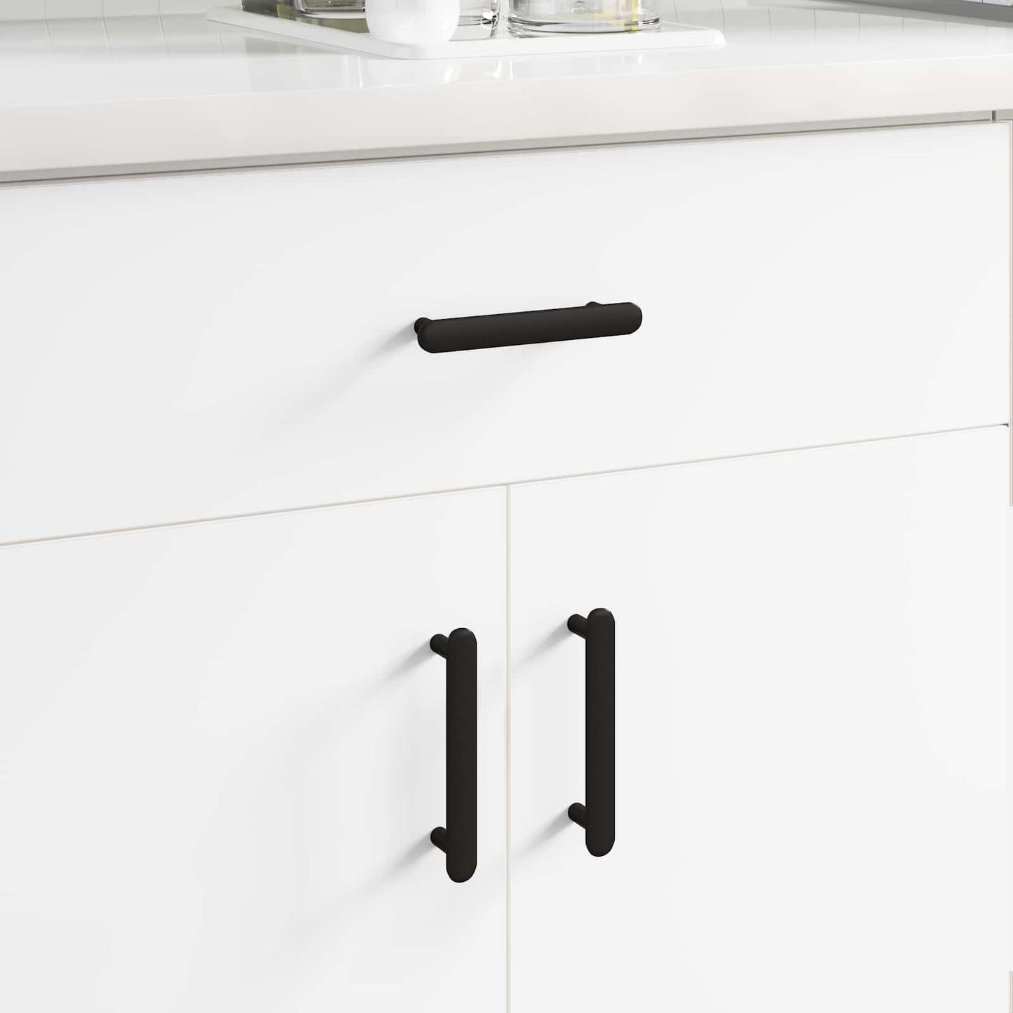 Vidaxl kasthandgreep 12 pcs zwart 121 x 16.6 x 28.3 mm ijzer