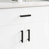 Maniglia per mobile Vidaxxl 474 pz nero 121 x 16,6 x 28,3 mm ferro