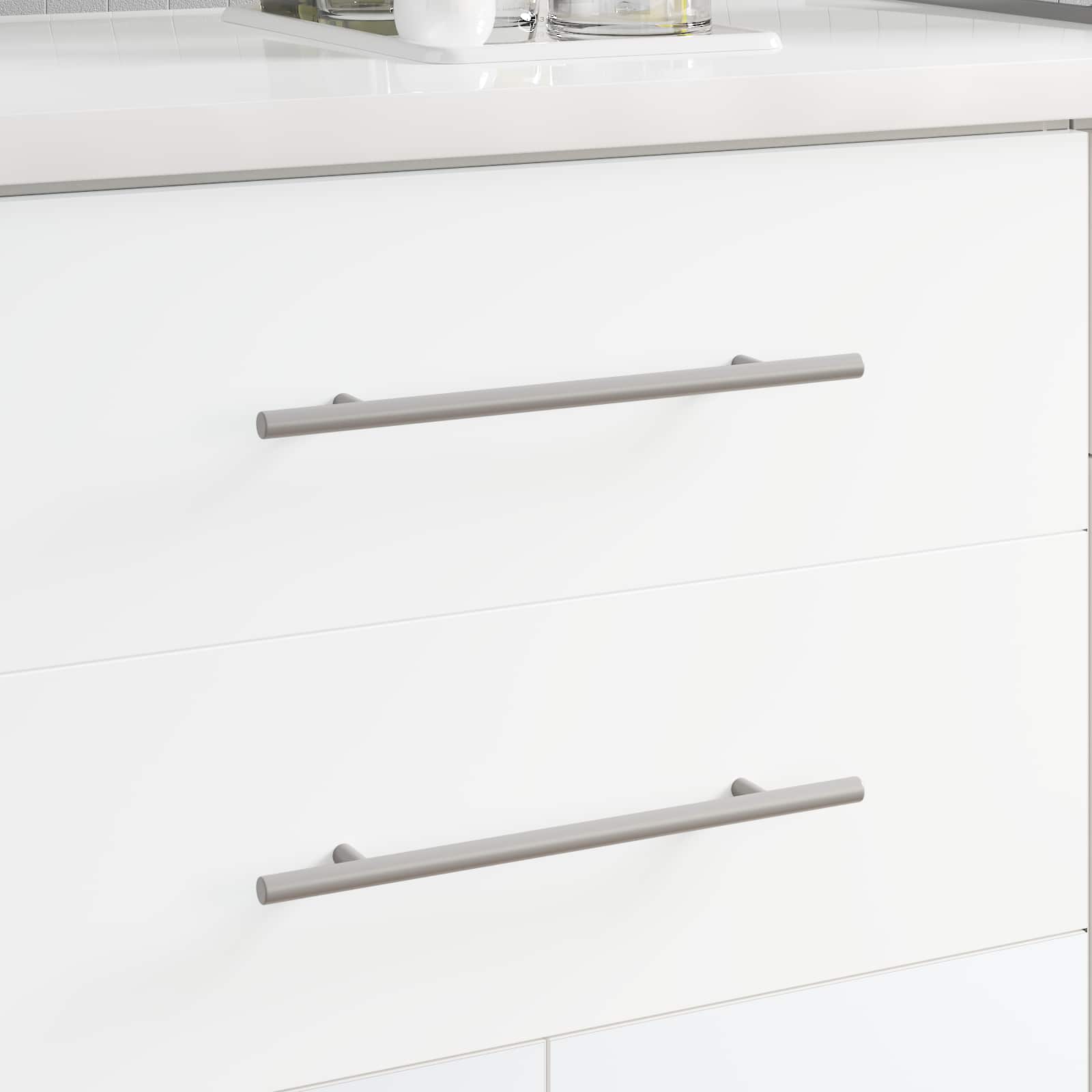 Vidaxl kasthandgreep 12 pcs zilver 300 mm roestvrij staal