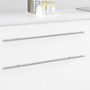 Maniglia per armadio VidaXL 2 pezzi argento 700 mm in acciaio inossidabile
