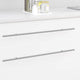 Vidaxl kasthandgreep 12 pcs zilver 700mm roestvrij staal
