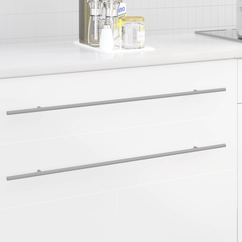 Vidaxl kasthandgreep 2 pcs zilver 800 mm roestvrij staal