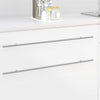 Vidaxl kasthandgreep 12 pcs zilver 800 mm roestvrij staal