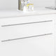 Vidaxl kasthandgreep 12 pcs zilver 800 mm roestvrij staal