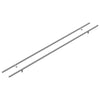 Vidaxl kasthandgreep 2 pcs zilver 900 mm roestvrij staal