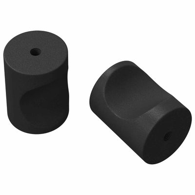 Vidaxxl pomos armario 2 uds hierro negro m4 x 12 mm